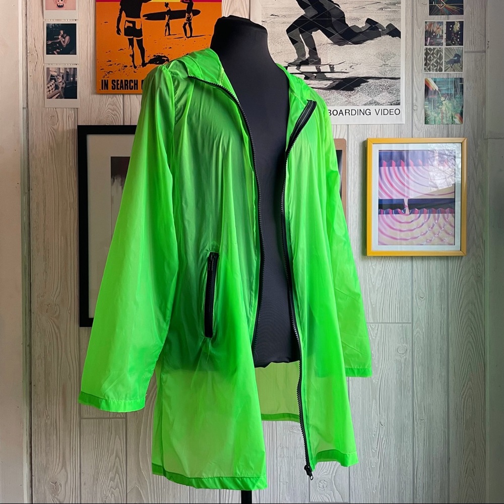 Bright Green Fashion Nova Lightweight Hoodie Jacket Street Style Spring Summer